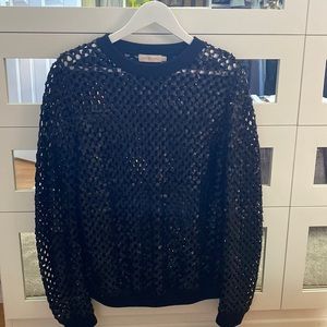 Tory Burch black sequin sweater